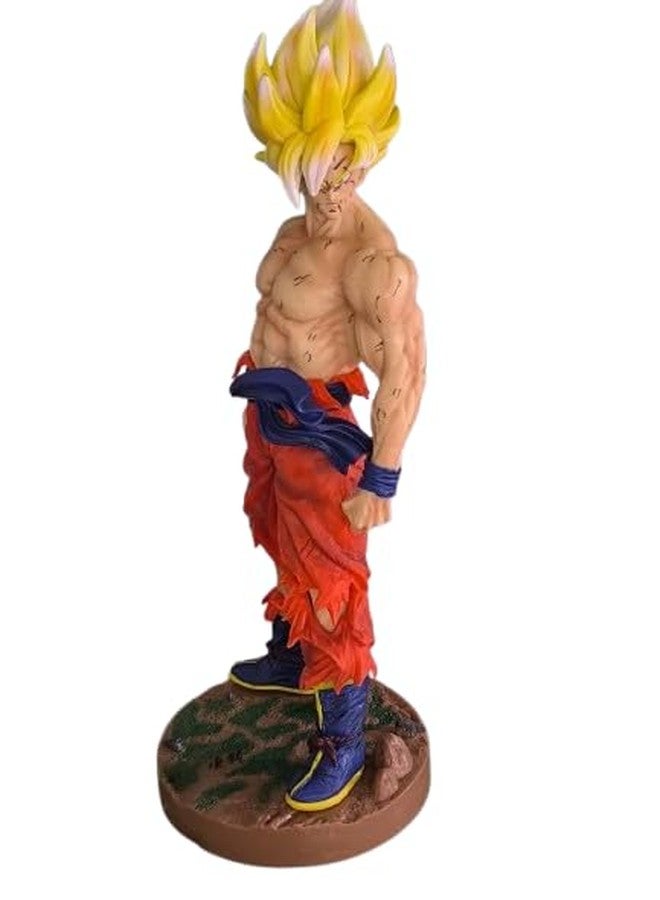 Iconic Keychains مجسم شخصية سوبر سايان القابل للتجميع من دراغون بول زد، 30 سم، زي قتالي برتقالي - Image 1